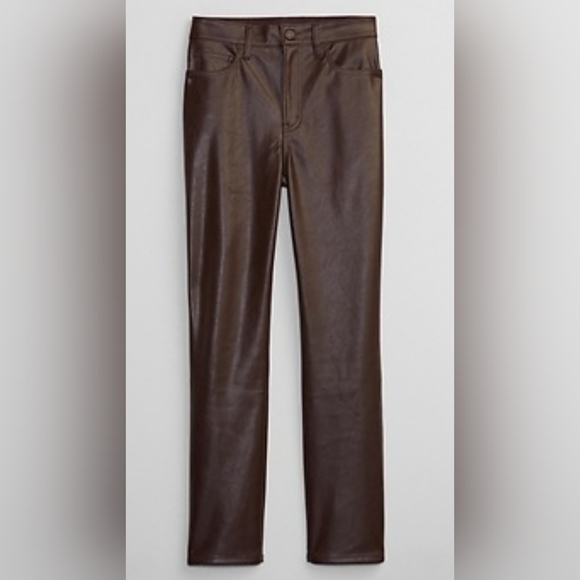 GAP Denim - GAP Vintage Slim High Rise Faux Leather Jeans